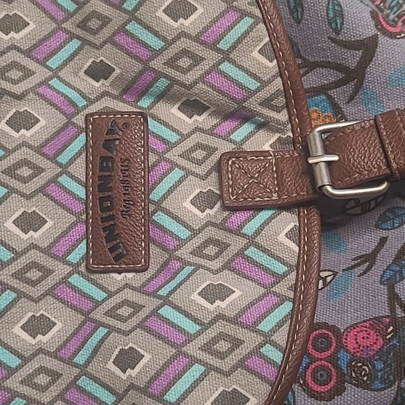 UnionBay colorful geometric fun owl full size backpack travel bag - Picture 5 of 8